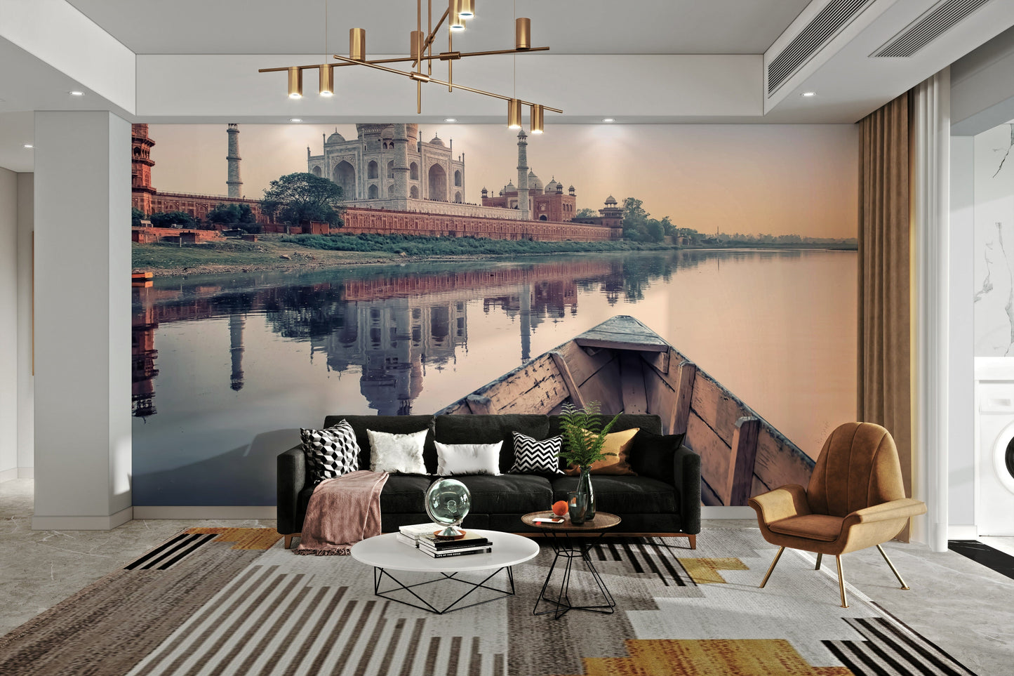 A classic Taj Mahal wallpaper for walls.

