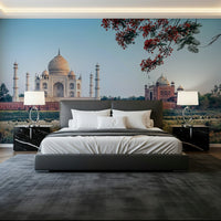 Sunlight on heritage building, Taj Serenity room mural.