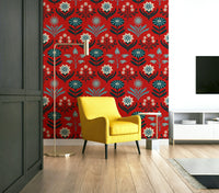 Retro Scandinavian-inspired design wallpaper.

