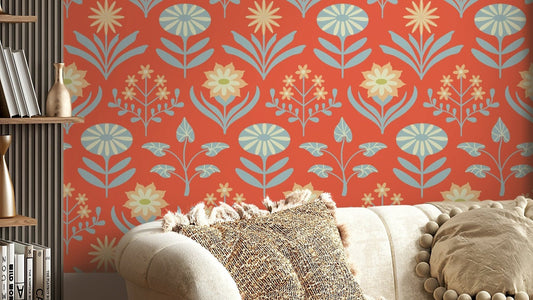 Ideal wallpaper for a living room, bedroom, or dining area.

