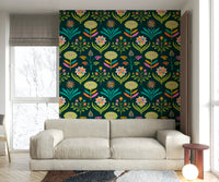 Retro Scandinavian-inspired design wallpaper.

