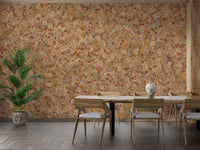 Taupe Brown Autumn Leaf Wallpaper Mural - Giffywalls