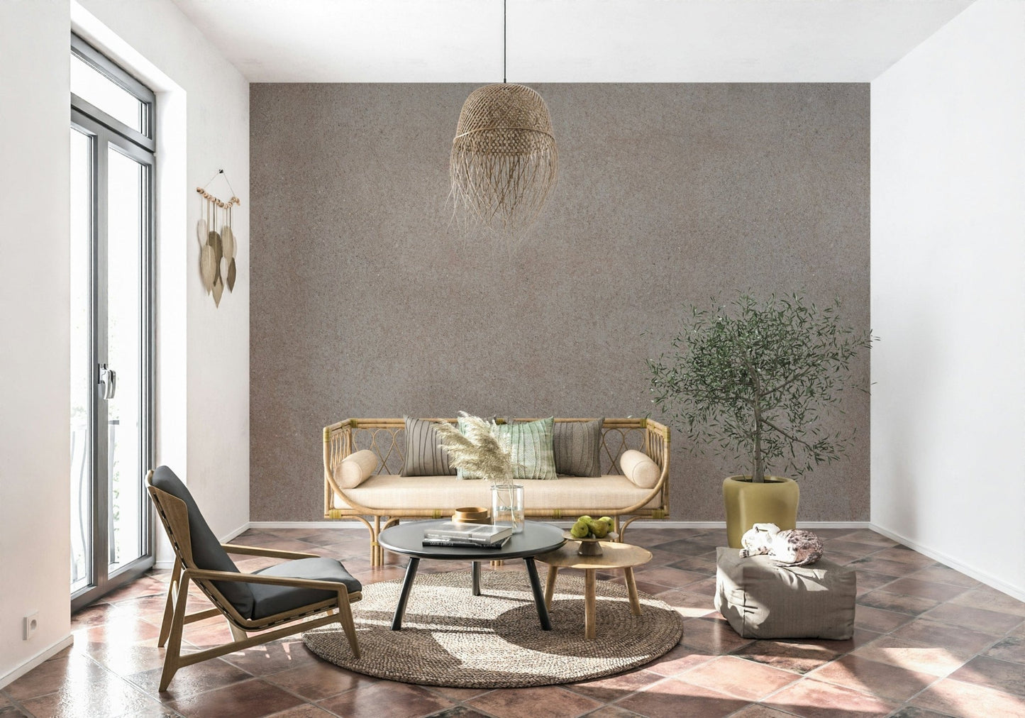 Taupe Stone Surface Wall Mural -2306197