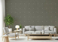 Elegant woven look squares design neutral wall mural.