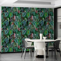 Green Foliage botanical wall mural

