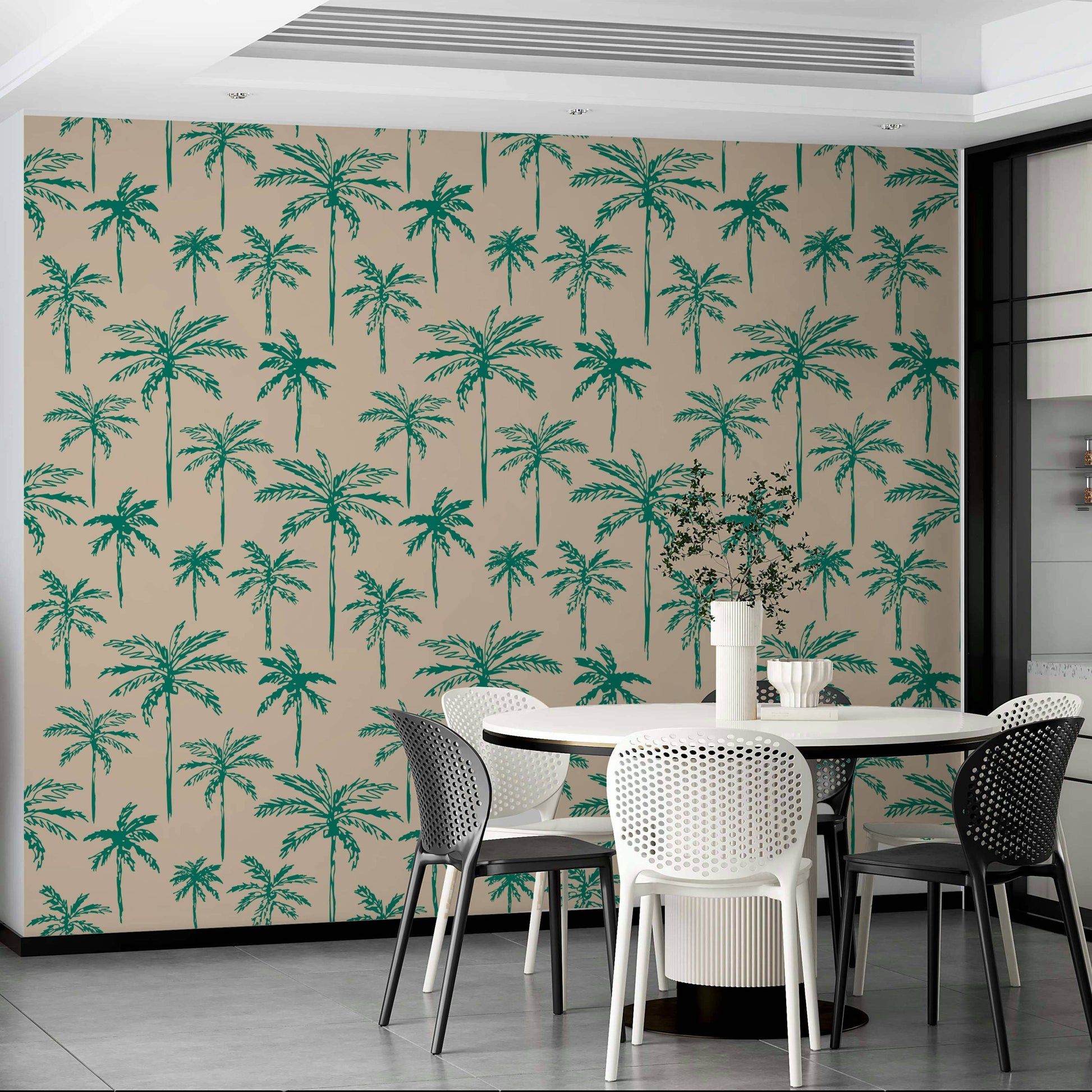 This wallpaper is suitable for a living room, a bedroom, or a quiet sitting space.
