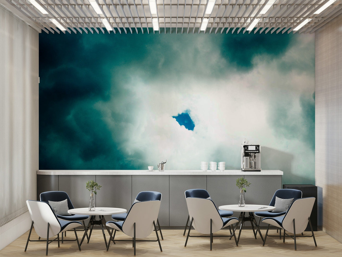 An artistic statement mural for home decor.

