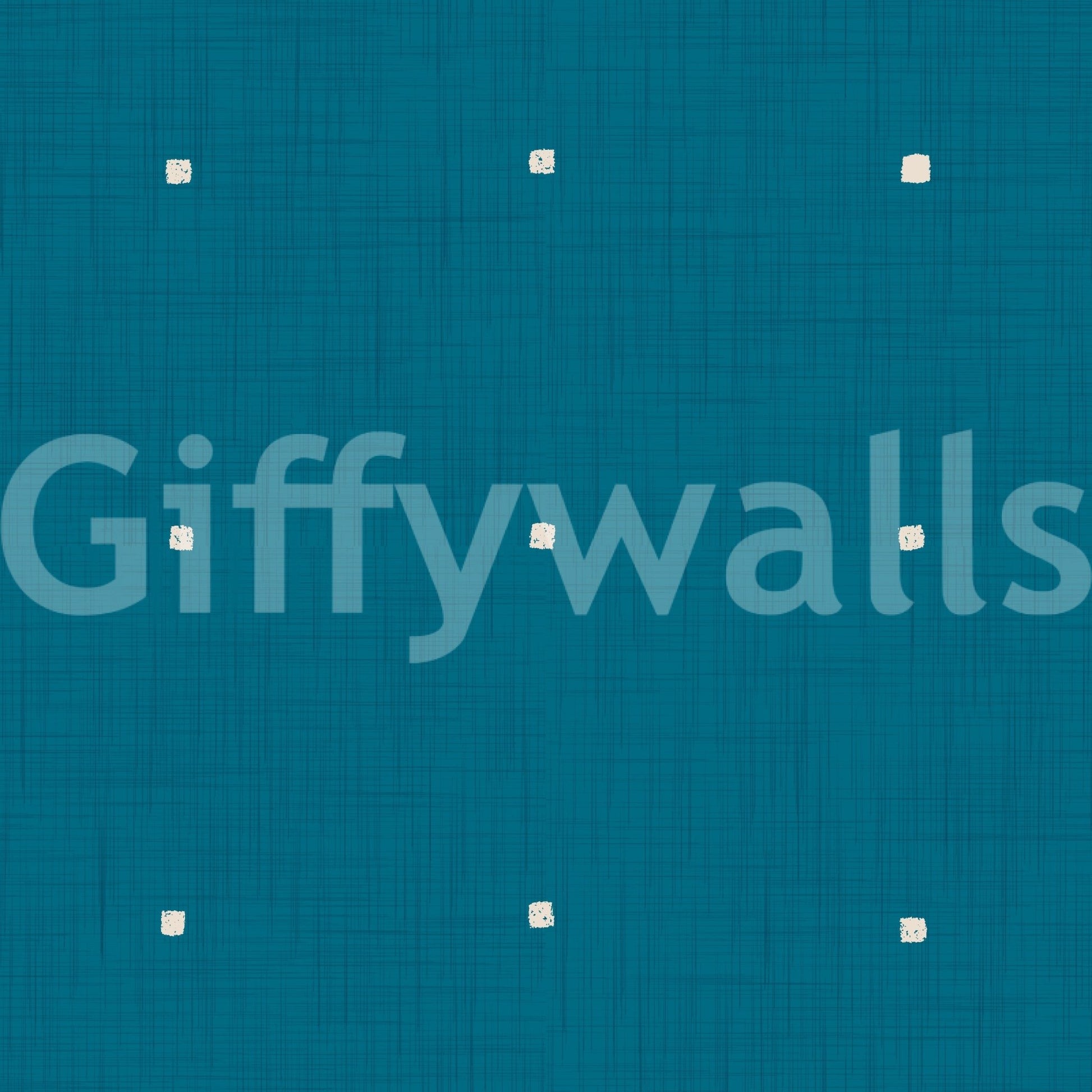 Simple Grid pattern Teal texture wall covering look.