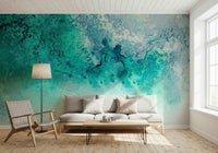 A beautiful modern art wall mural of delicate water.