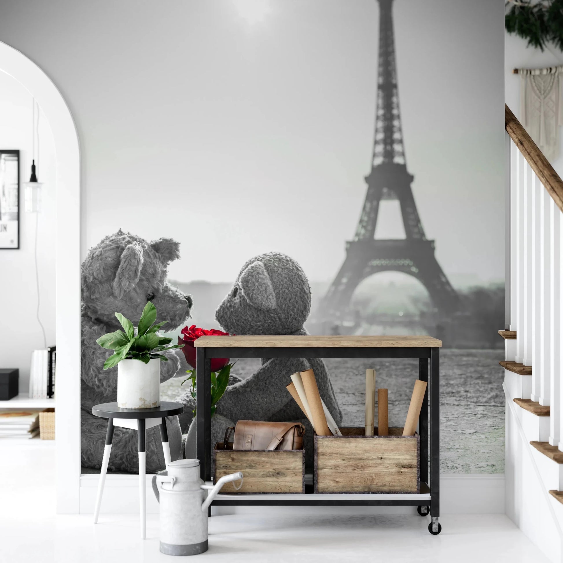 Teddy Bears in Love Wall Mural