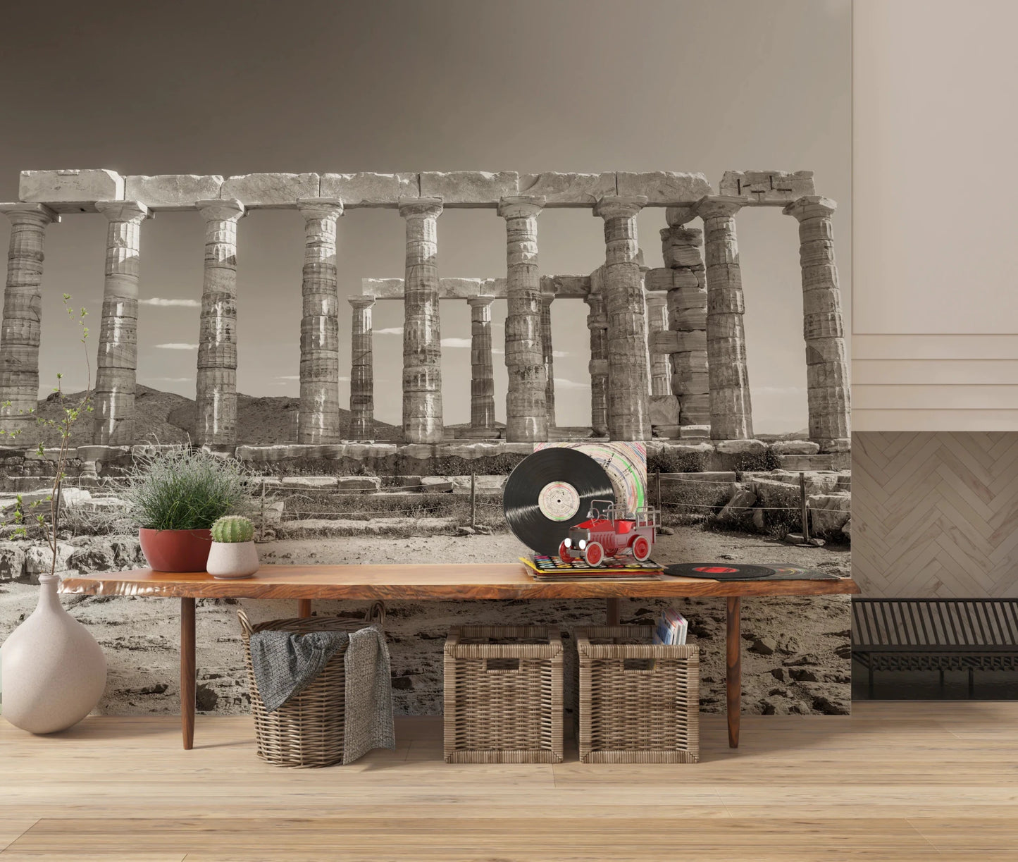 Temple of Poseidon Wall Mural