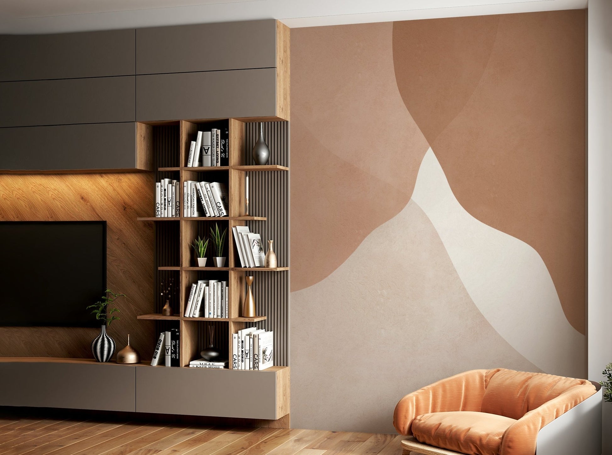 The scene has a peaceful and grounded aesthetic.

