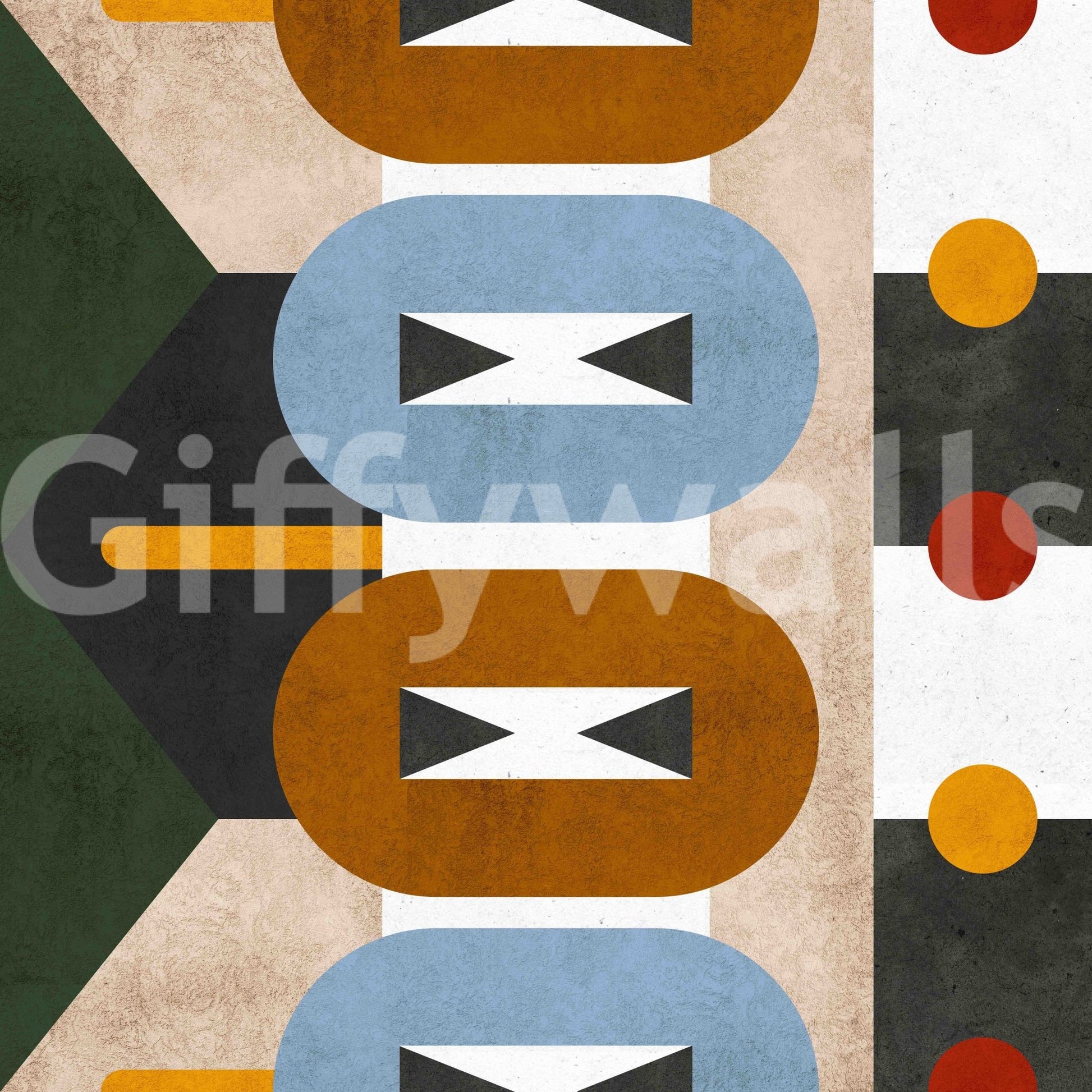 Terra Firma mural wallpaper with structural balance

