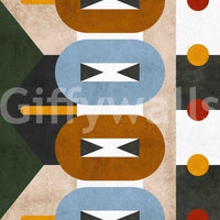 Terra Firma mural wallpaper with structural balance

