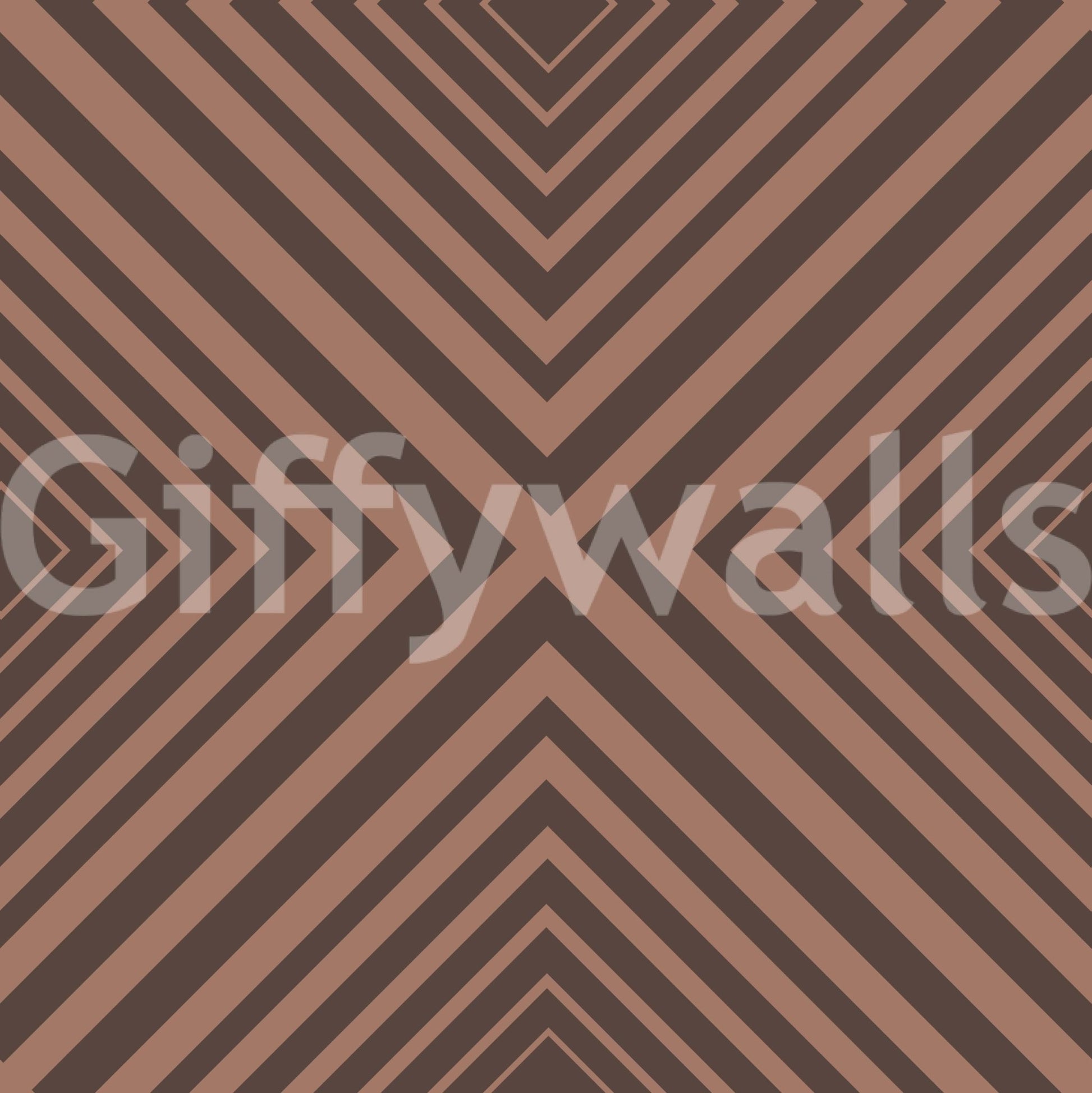 Terra Lines wall mural product, deep brown stripes, stylish room application.