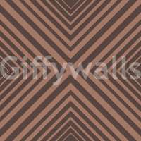 Terra Lines wall mural product, deep brown stripes, stylish room application.