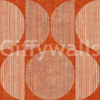 A high-quality terracotta circle wall mural for walls.

