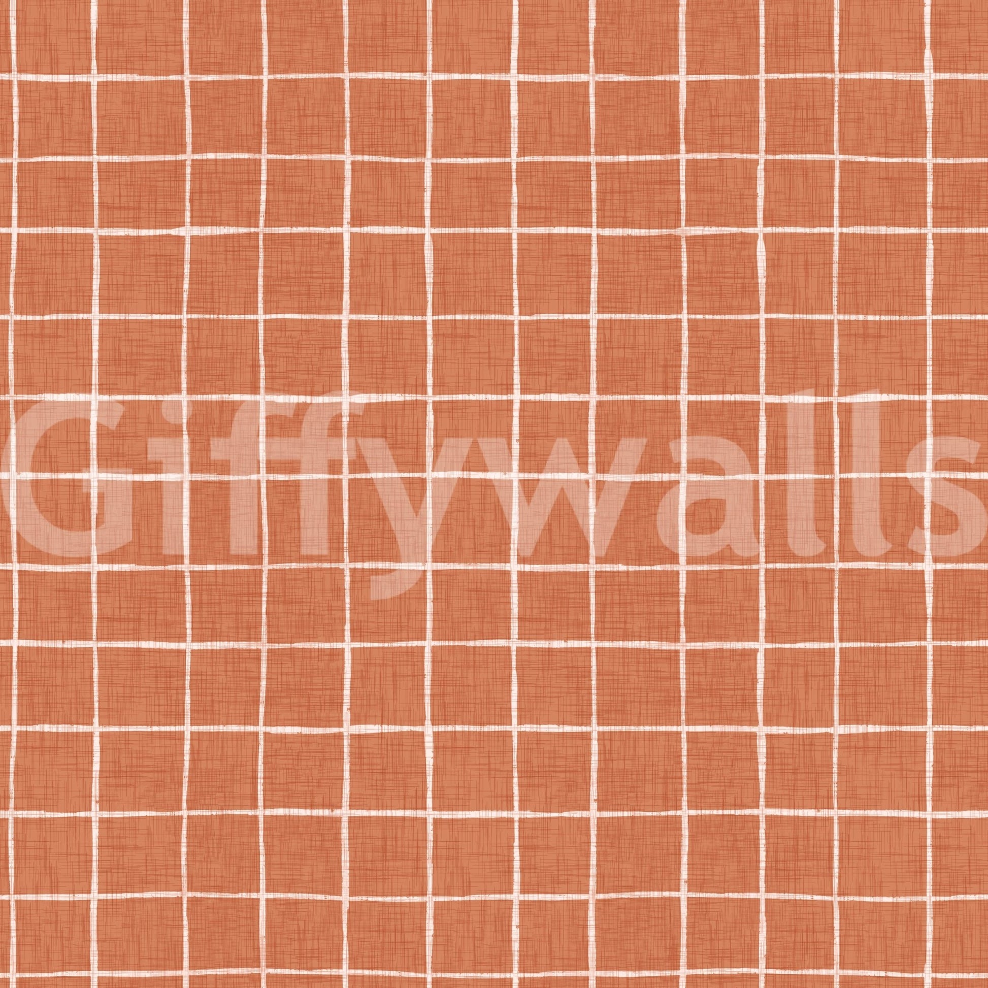 Terracotta Grid Wallpaper⁠