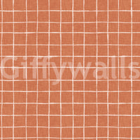 Terracotta Grid Wallpaper⁠