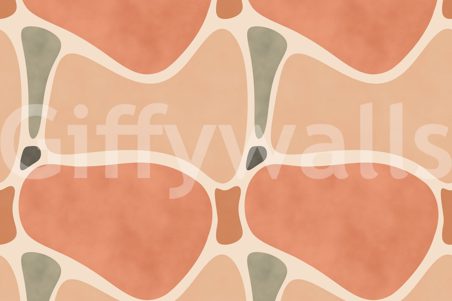 Stunning geometric wall mural

