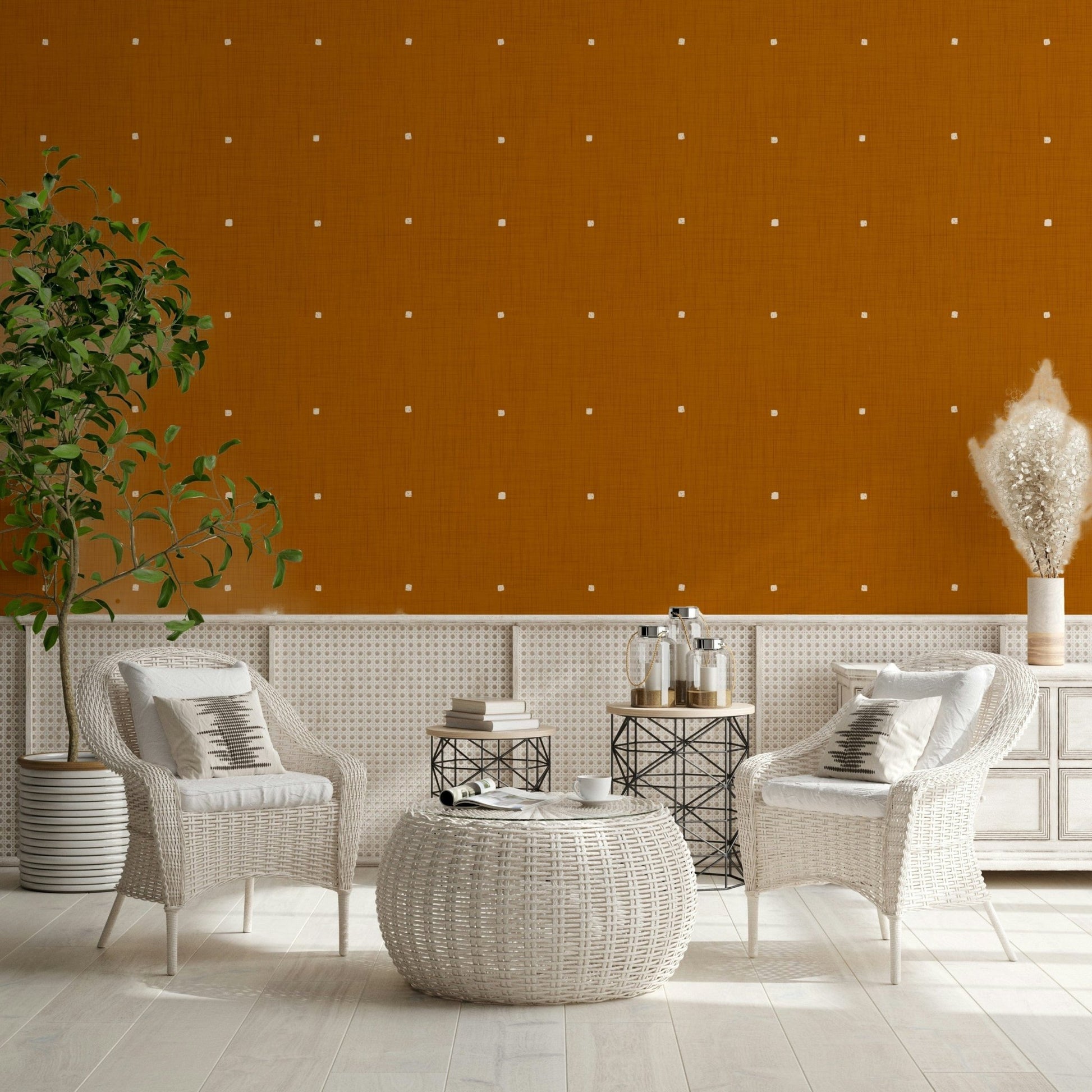 Terracotta Texture vinyl wall mural artistic abstract backdrop earthy orange pigment