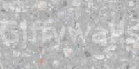 Contemporary Terrazzo Cement wallpaper. Bold stone pieces.