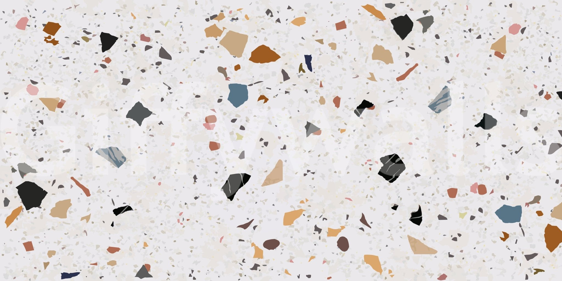 Seamless Terrazzo Chic pattern mural, perfect modern statement.