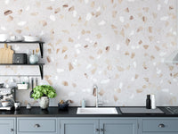 Terrazzo Marble Tile Wallpaper Mural - Giffywalls