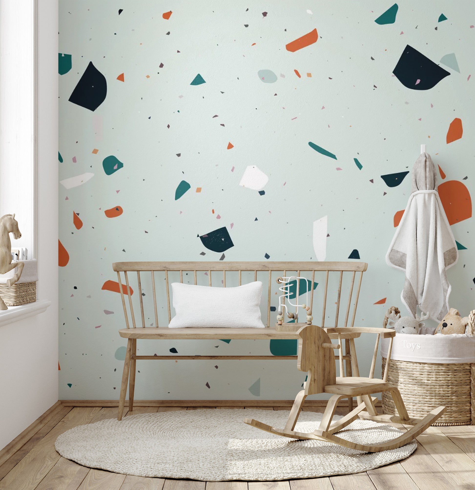 Contemporary terrazzo tile art
