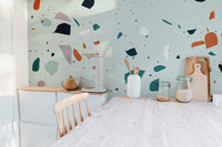 Terrazzo-inspired wall covering
