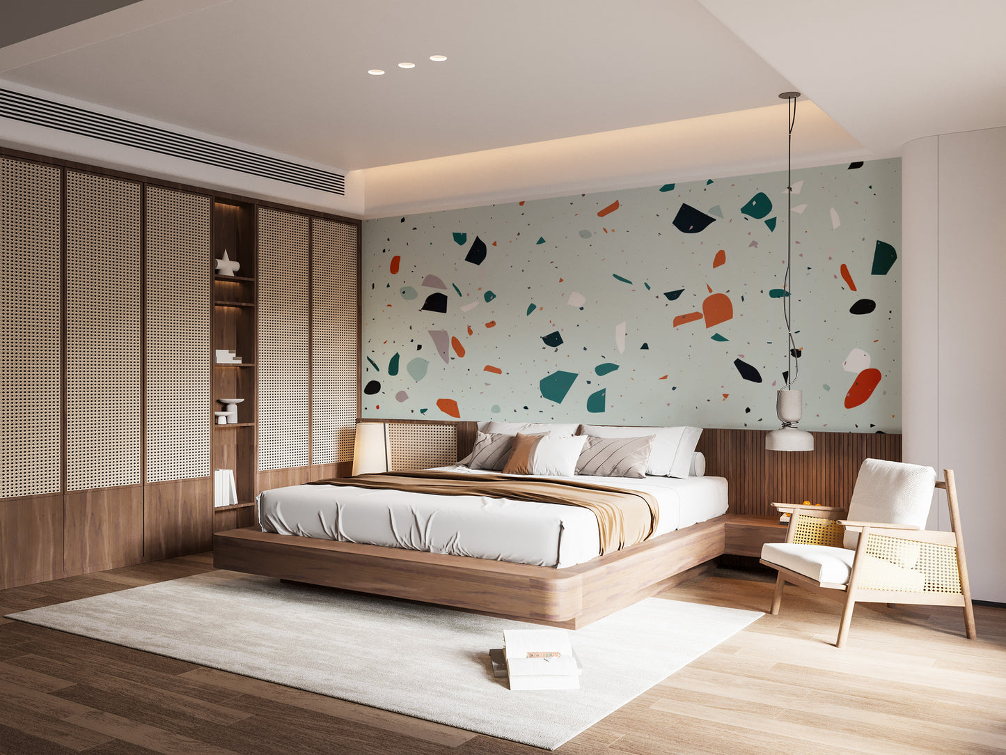 Minimalist terrazzo wallpaper style