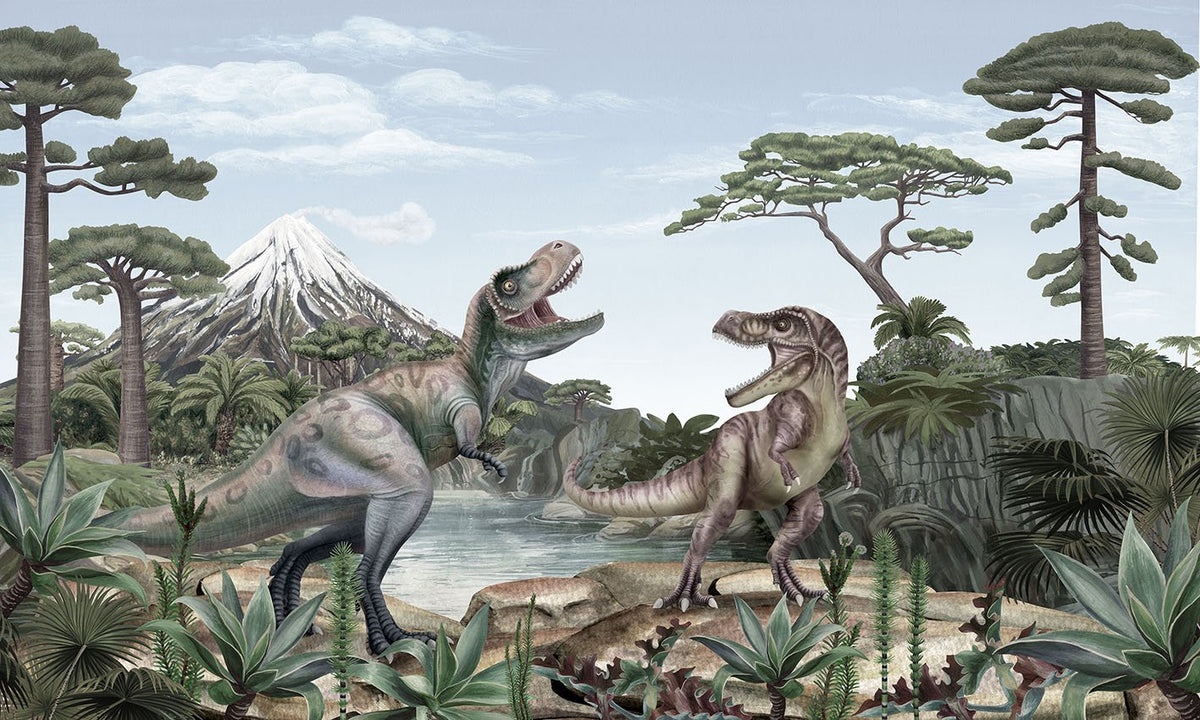 Tapet mural de dinozauri T-Rex in your room — zoomed