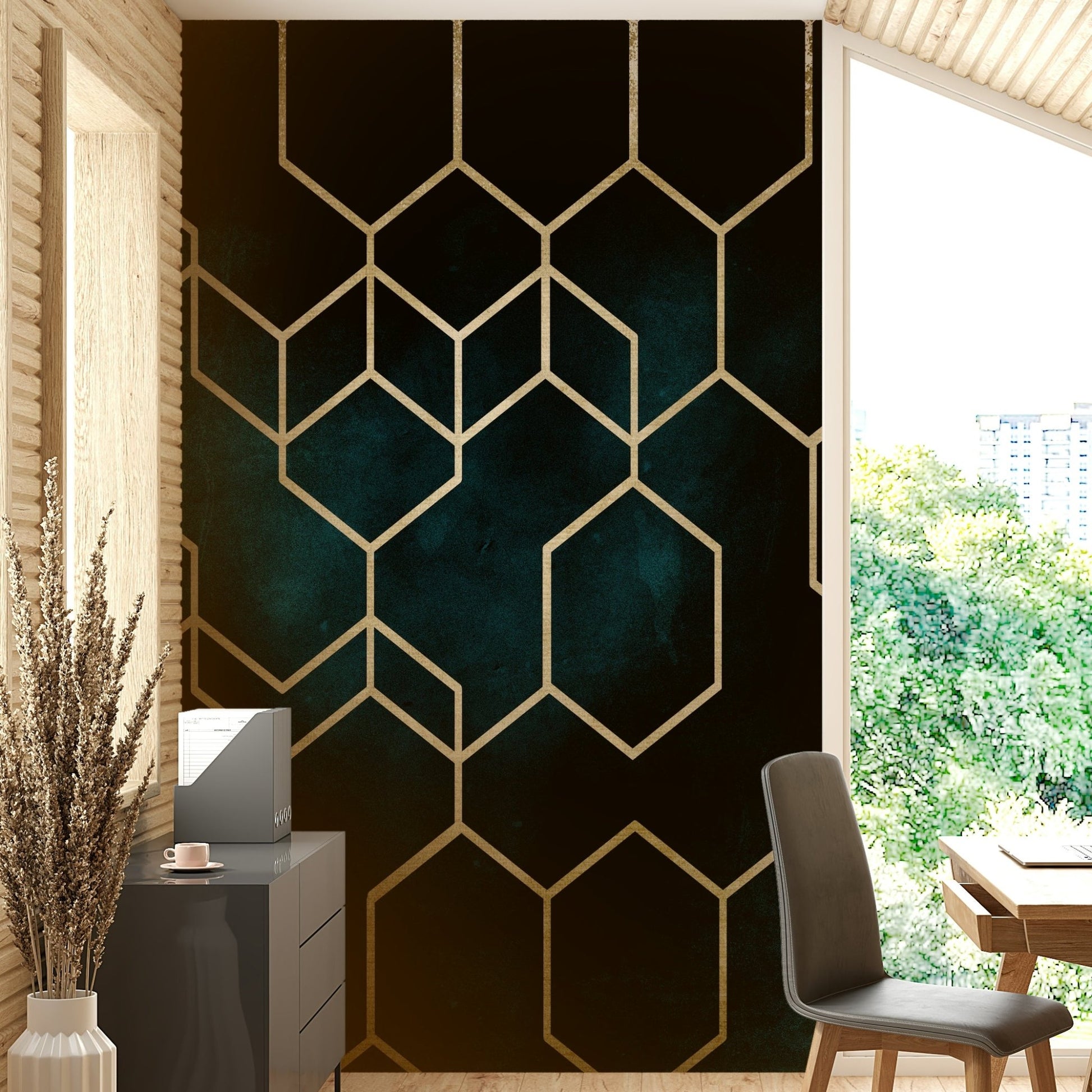 It gives a feeling of dynamic energy and clever design.
