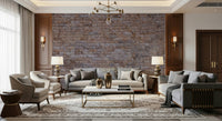 Brick wall mural with detailed mortar lines and textured surface for urban and modern spaces.