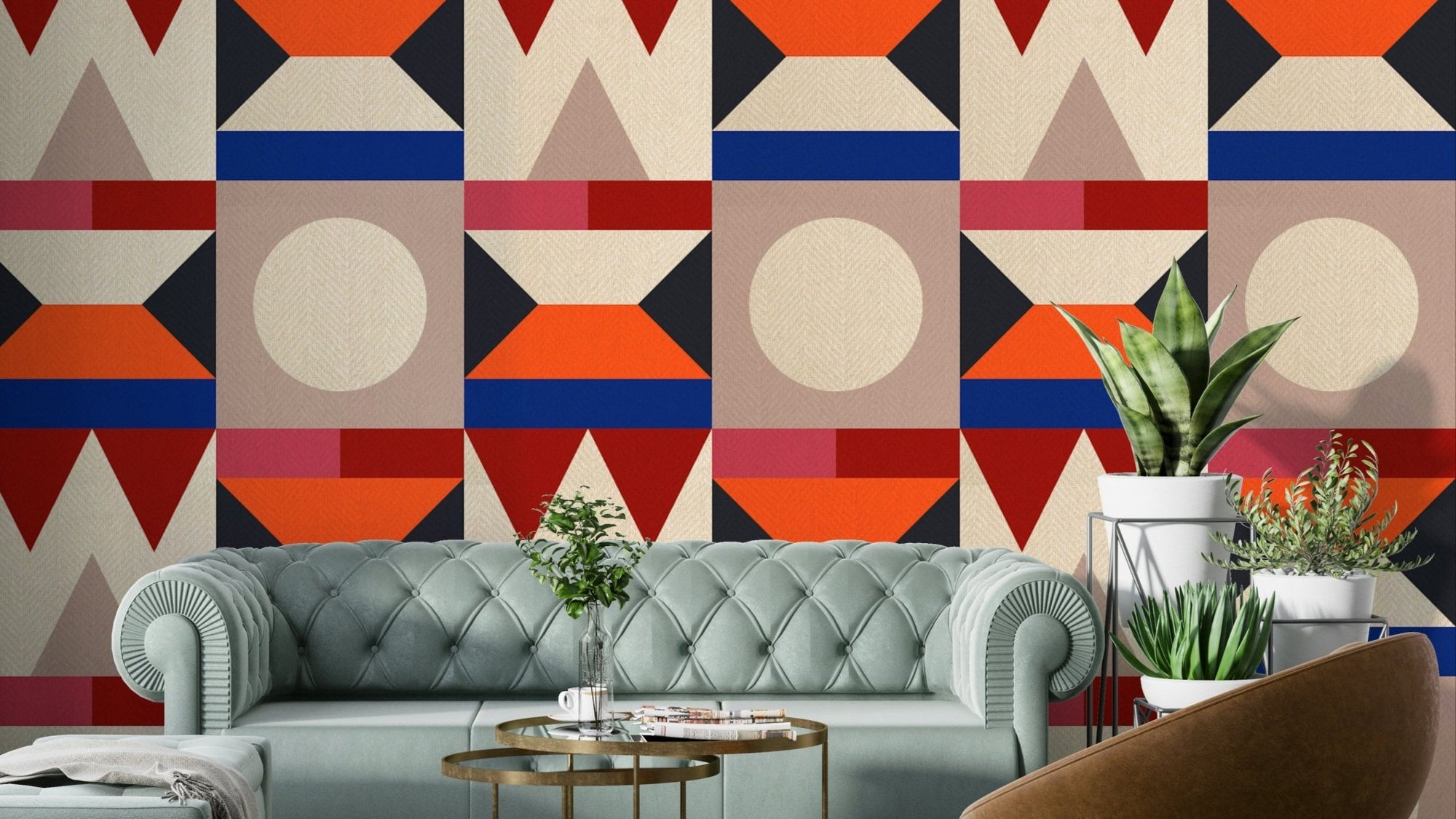 Textured Triangles Wallpaper

