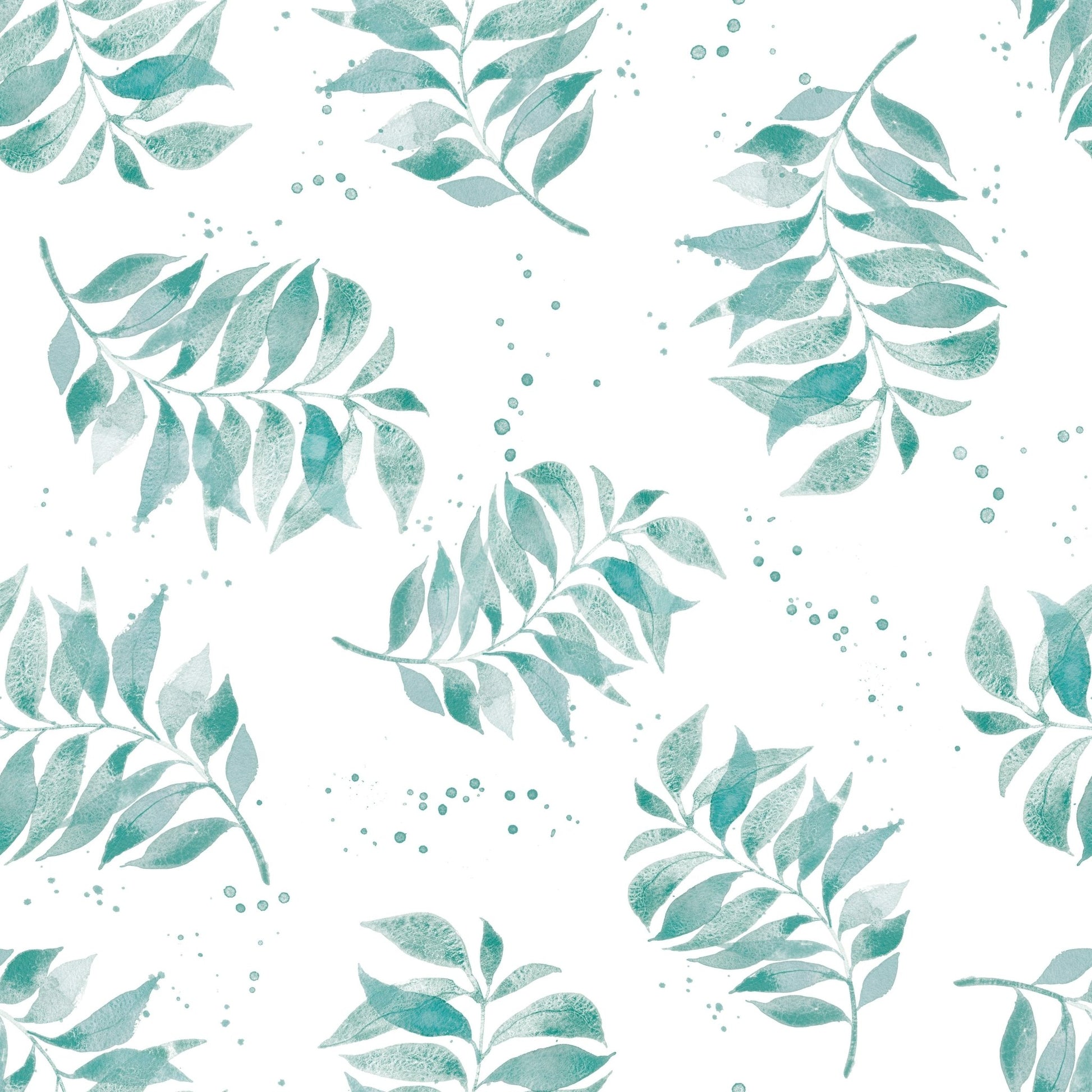 Beachy vibe wallpaper with watercolor palm motif

