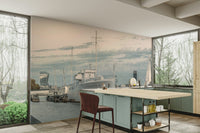 Wallpaper showing a mix of historic and modern London.

