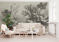 The Aquarium - Greige Wall Mural
