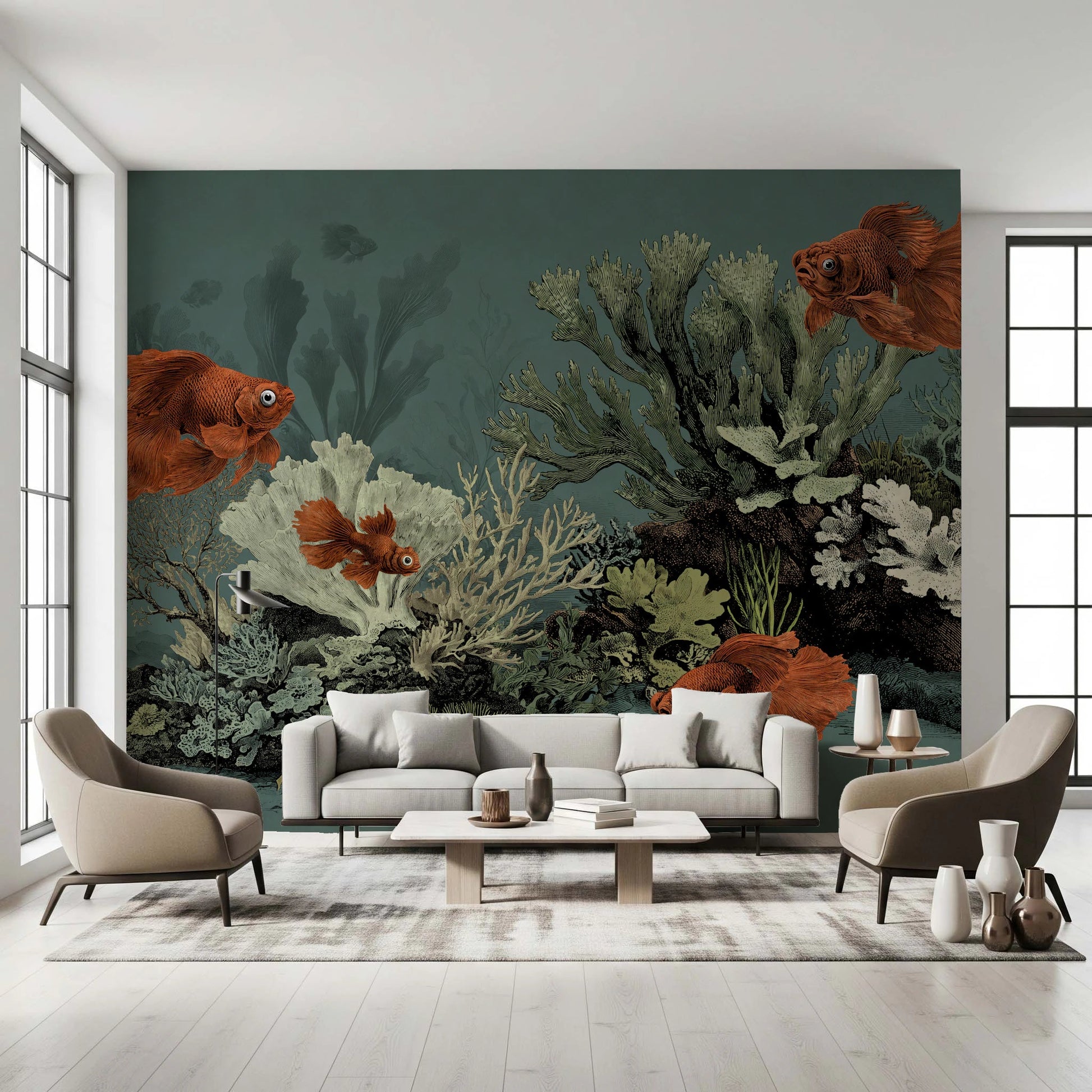 The Aquarium - Petrol Wall Mural