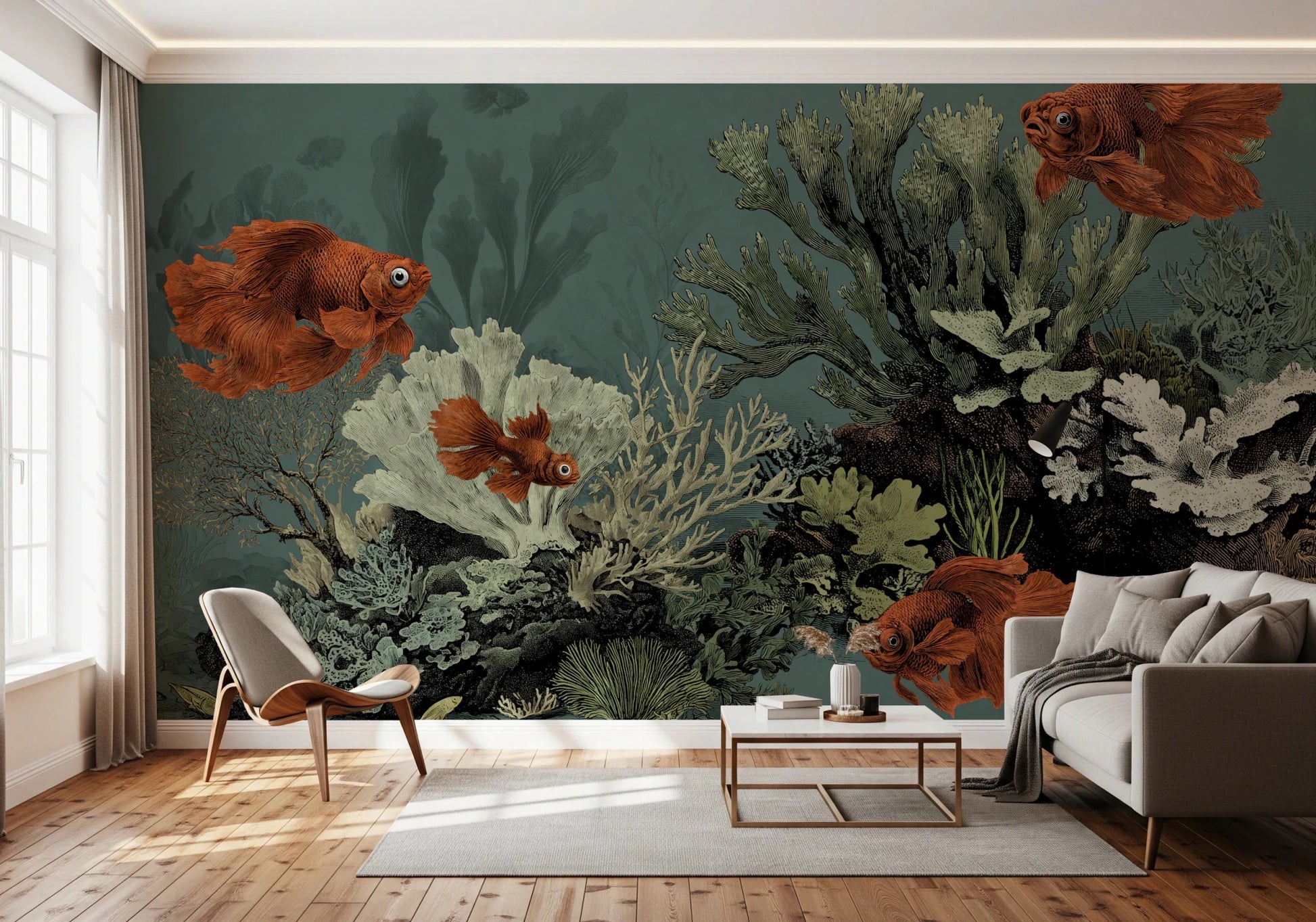 The Aquarium - Petrol Wall Mural