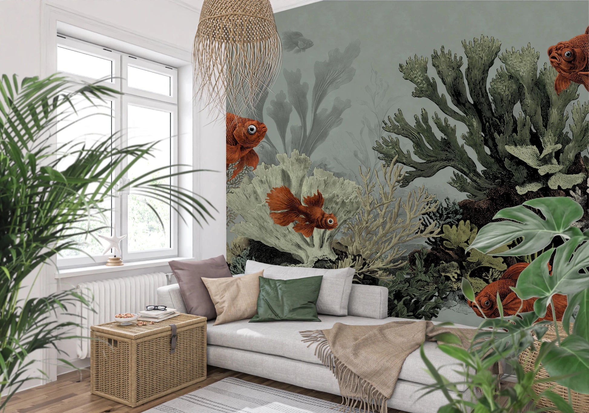 The Aquarium - Seafoam Wall Mural