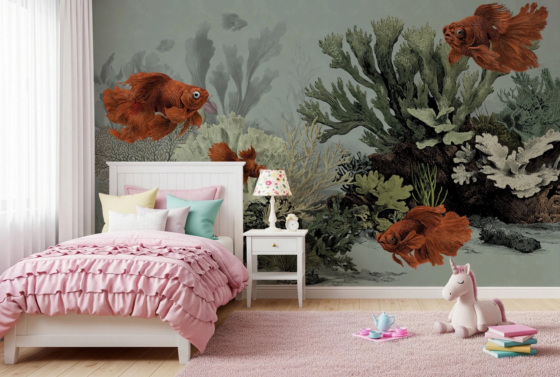 The Aquarium - Seafoam Wall Mural
