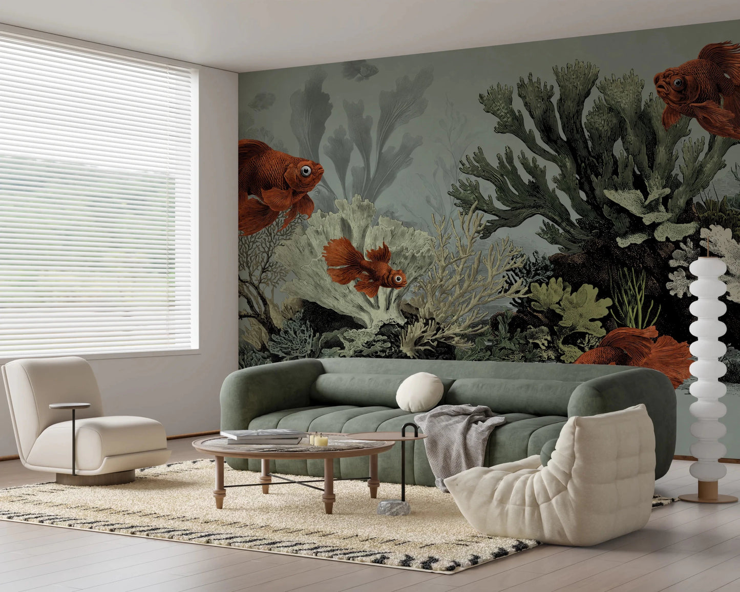 The Aquarium - Seafoam Wall Mural