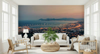 Bay of Cannes nature mural with wide sky, clouds, and seaside atmosphere