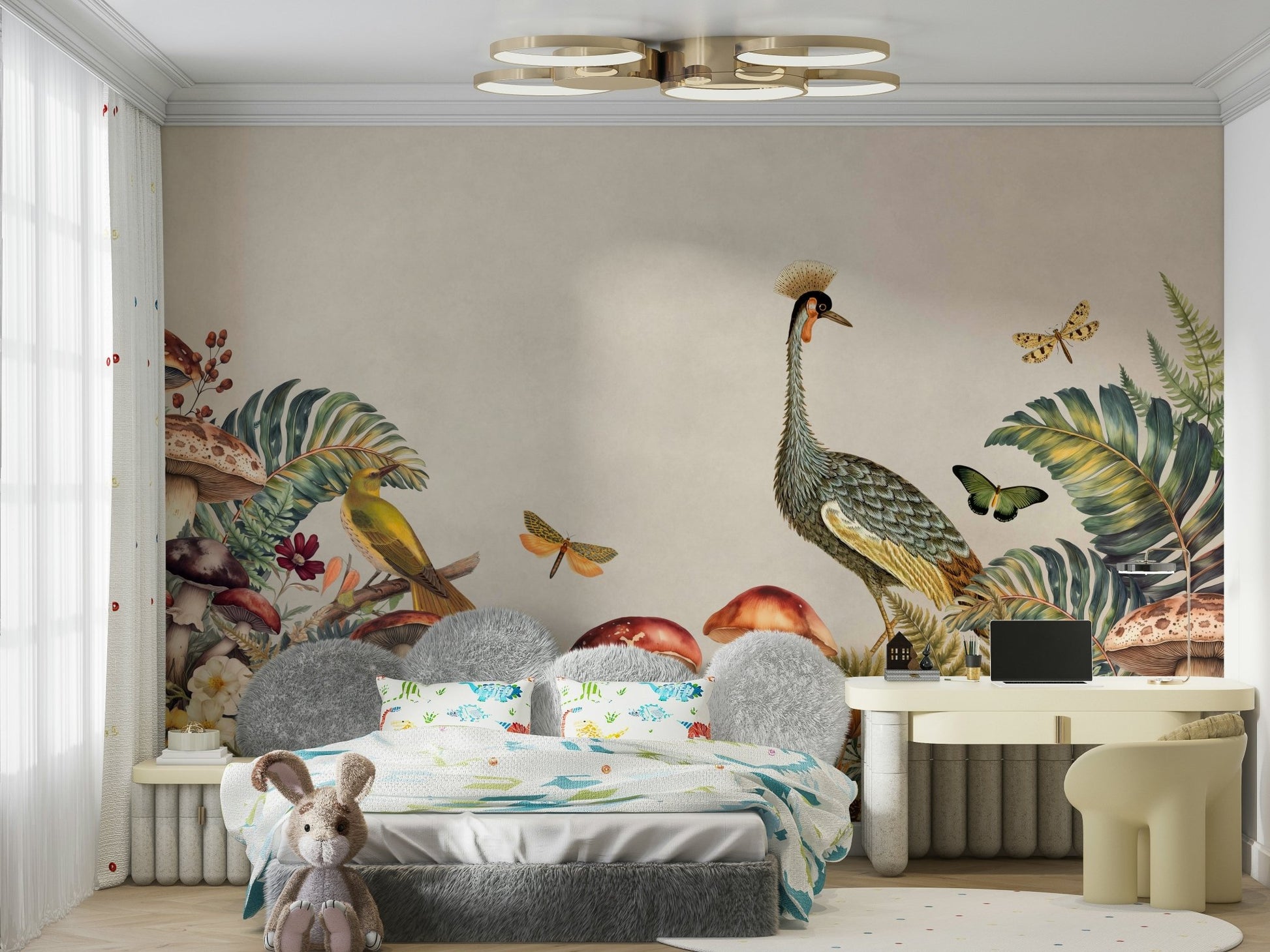 The cranes are a central focus of the image.

