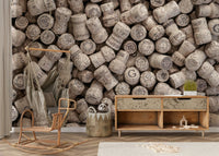 Subtle imprints on corks.

