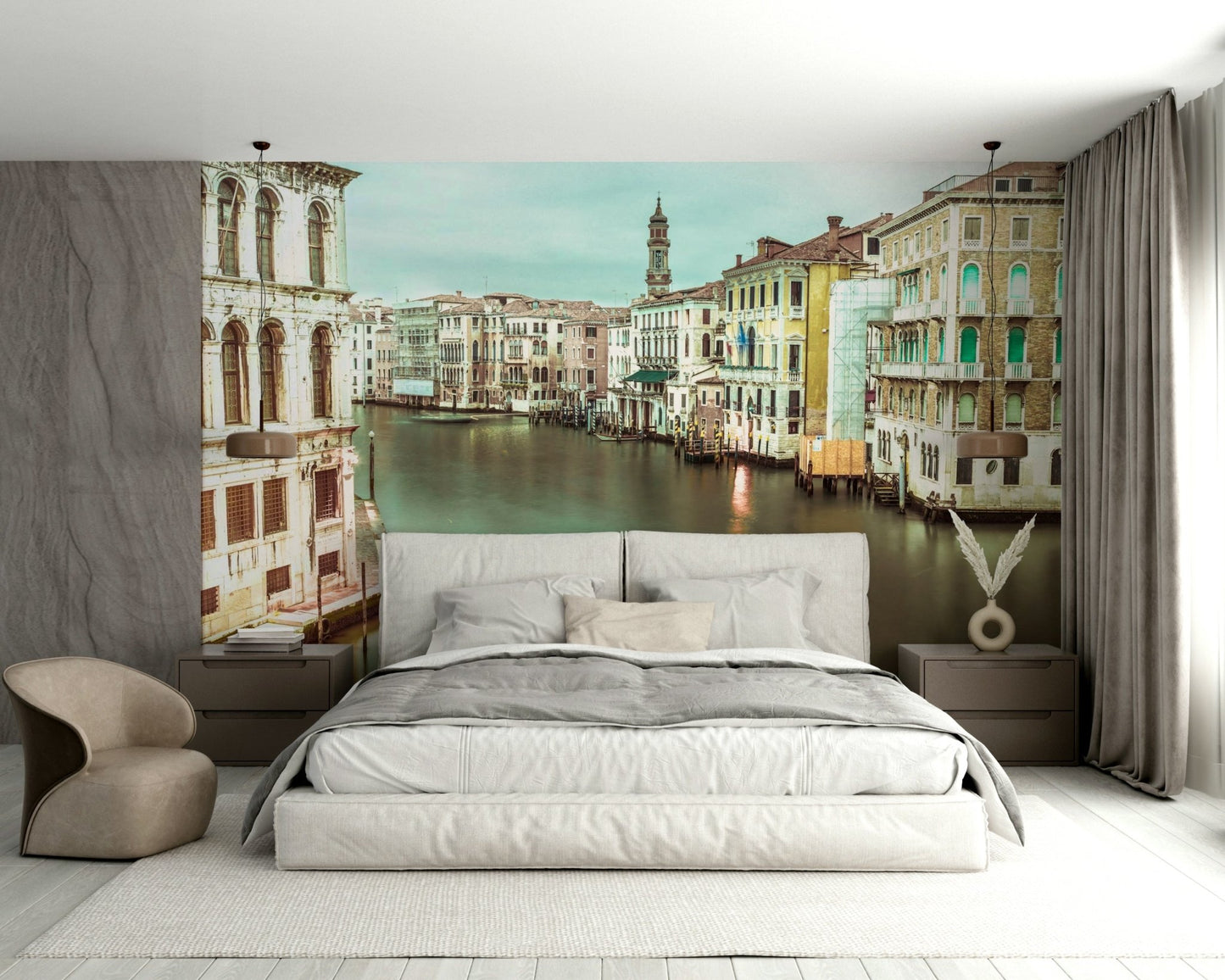Venice Grand Canal mural for a tranquil, scenic atmosphere.

