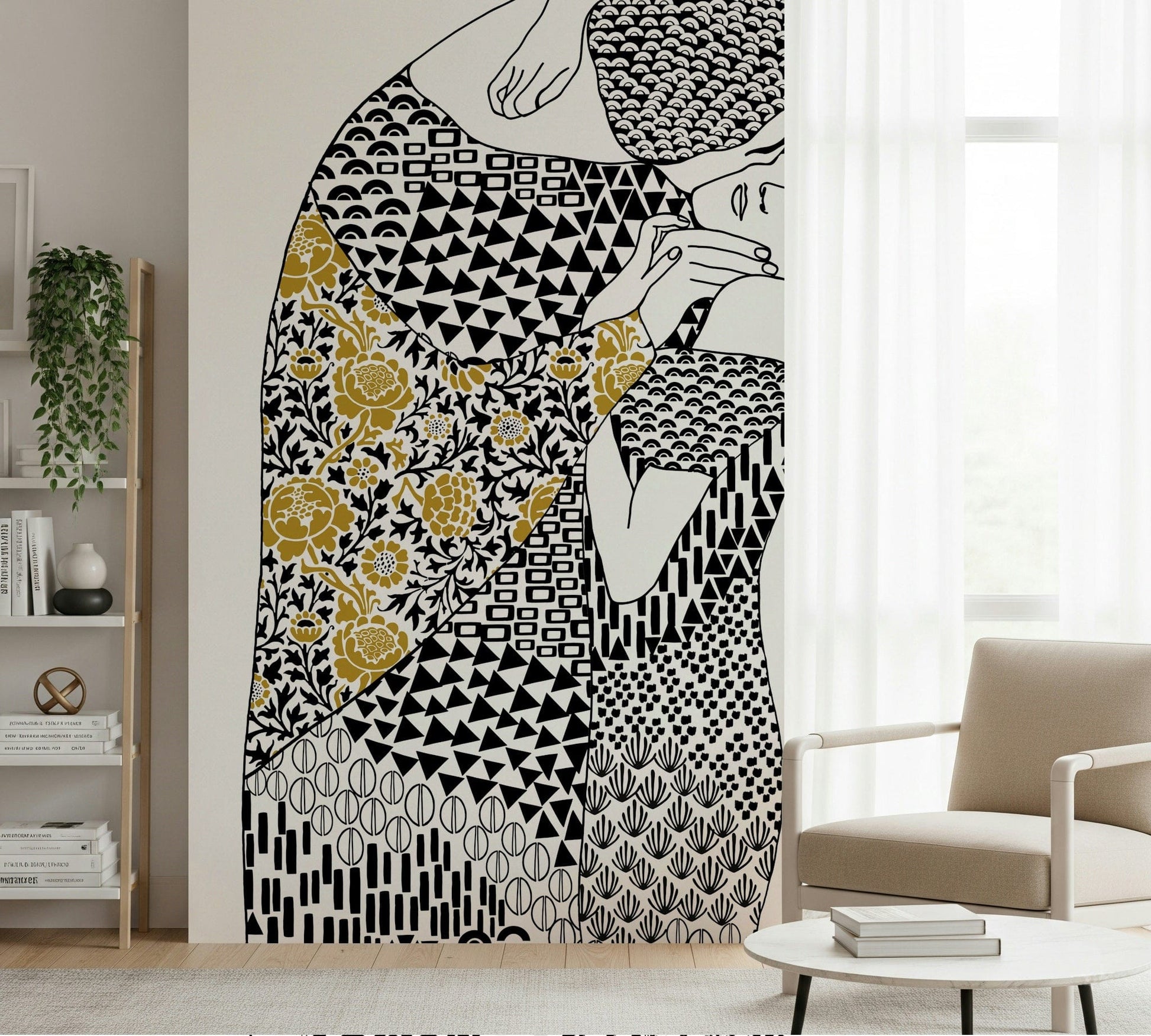 The Kiss Wall Mural