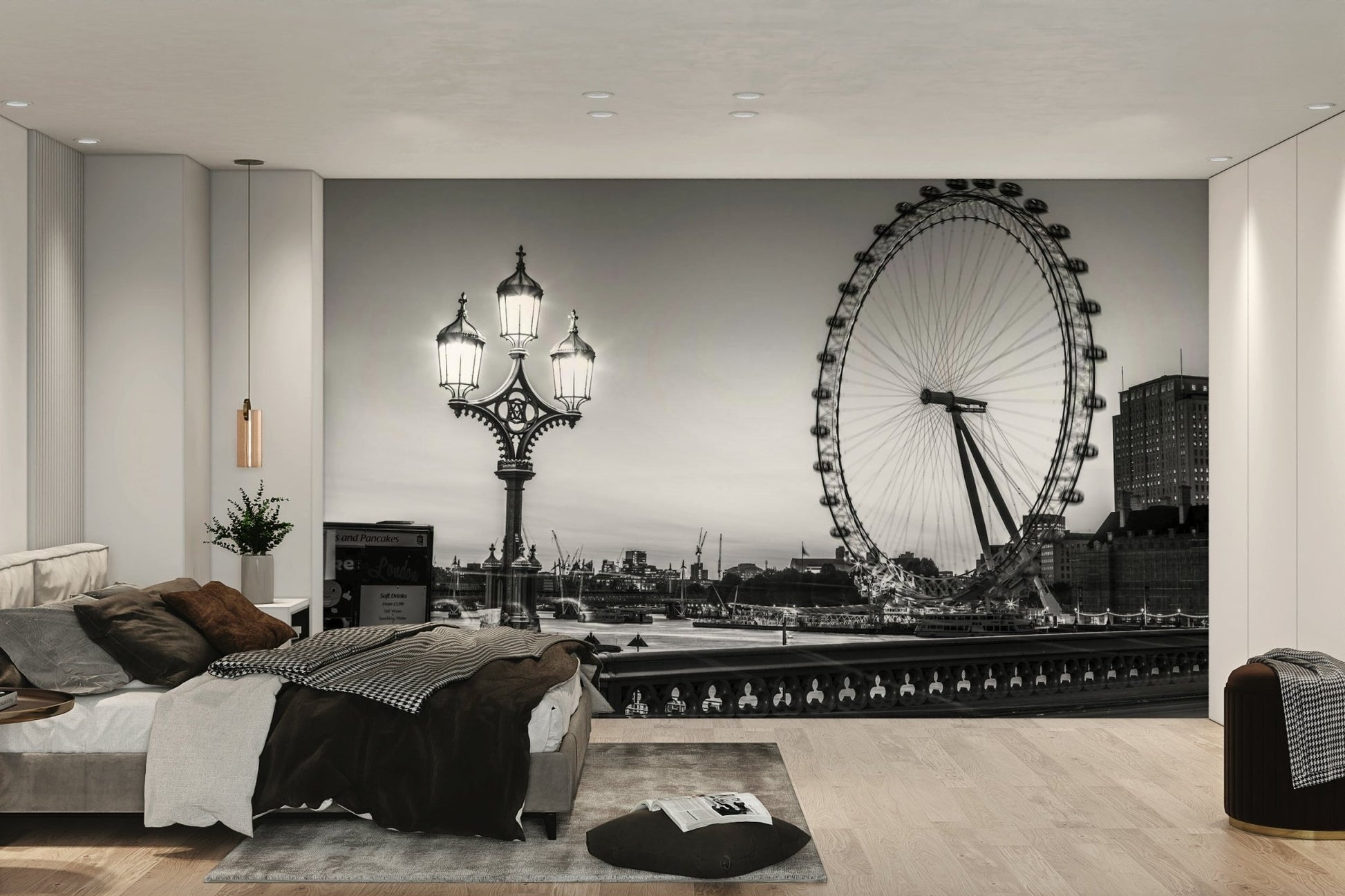 The design is non-realistic and interpretive.

