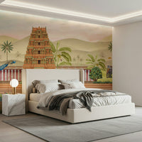 The Royal Pastoral mural artwork with classic rural scenery